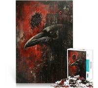 teenager Jigsaw Puzzles 1000 Pieces Crow Art Stressabbau Schwierige Herausforderung Die Liebe zwischen Paaren stärken75x50cm