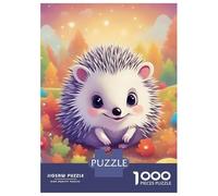 Teenager Jigsaw Puzzles 1000 Pieces Cute Hedgehog Adult Jigsaw Brain Teaser Game Enhance Memory Gifts for Friends And Family 70x50cm/1000pcs