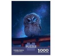 Teenager Jigsaw Puzzles 1000 Pieces Cute Owl on Torii Gate Japan Puzzle for Adults Relaxing Games Birthday Present Gifts for Friends And Family 38x26cm/1000pcs