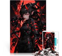 teenager Jigsaw Puzzles 1000 Pieces Demonic Samurai Girl Staycation: Zeit totschlagen Heimdekoration52x38cm