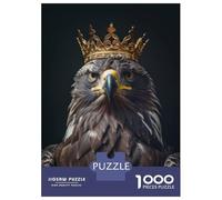 Teenager Jigsaw Puzzles 1000 Pieces Eagle Bird King Adult Jigsaw Brain Teaser Game Enhance Memory Gifts for Friends And Family 52x38cm/1000pcs