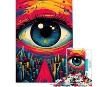 Teenager Jigsaw Puzzles 1000 Pieces Eye of Pittsburgh PA Fun Activities at Home Enhance Memory Educational Games for And from 14 Years And over (38x52cm)