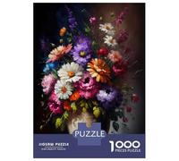 Teenager Jigsaw Puzzles 1000 Pieces Flower Art Series Style 6 Puzzle for Adults Toy Wall Decor Hand Speed Race Educational Challenge 52x38cm/1000pcs