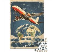 Teenager Jigsaw Puzzles 1000 Pieces Fly Around The World with Ease! Adult Jigsaw Puzzle Hands-on Game Enhance Memory Great Gift for Gaming 52x38cm/1000pcs