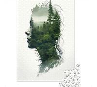 Teenager Jigsaw Puzzles 1000 Pieces Forest in Her Mind-1 Puzzles for Adults Fun Games Difficult Challenge Birthday Present, Gifts, 52x38cm/1000pcs