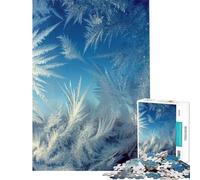 Teenager Jigsaw Puzzles 1000 Pieces Frost Patterns on Glass Fun Activities at Home Enhance Memory Educational Games for And from 14 Years And over (50x75cm)