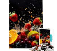 Teenager Jigsaw Puzzles 1000 Pieces Fruits Falling Fun Activities at Home Enhance Memory Educational Games for And from 14 Years And over (38x52cm)