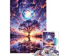 Teenager Jigsaw Puzzles 1000 Pieces Galactic Glade Reflections Jigsaw Puzzle Hands-on Game Analysis And Logic Gifts for Friends And Family (Size 75x50cm)