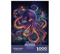 Teenager Jigsaw Puzzles 1000 Pieces Galactic Octopus -2 Jigsaw for Adults Relax Games Perfect Decoration Great Gift for Gaming 70x50cm/1000pcs