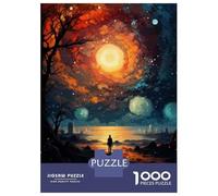 Teenager Jigsaw Puzzles 1000 Pieces Galactic Sunset Adventure Puzzle for Adults Toy Wall Decor Hand Speed Race Educational Challenge 70x50cm/1000pcs