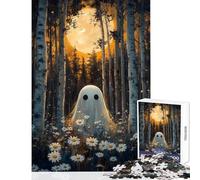 Teenager Jigsaw Puzzles 1000 Pieces Ghost in The Forest Educational Games Perfect Decoration Anti-Stress Toys Difficult And Challenge (38X26CM)