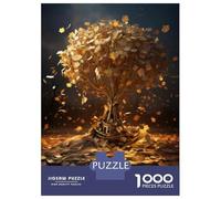 Teenager Jigsaw Puzzles 1000 Pieces Golden Book Tree A Magical Reading Haven Puzzles for Adults Fun Games Difficult Challenge Birthday Present, Gifts, 70x50cm/1000pcs