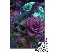 Teenager Jigsaw Puzzles 1000 Pieces Gothic Fantasy Art Print Puzzles for Adults Fun Games Difficult Challenge Birthday Present, Gifts, 38x26cm/1000pcs