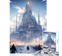 Teenager Jigsaw Puzzles 1000 Pieces Gothic Frost Citadel Jigsaw for Teenagers Pattern Assembly Challenging To Complete Unique Birthday And Xmas Gifts (38x26cm)