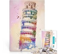 teenager Jigsaw Puzzles 1000 Pieces Leaning Tower Of Pisa Pädagogisches Familienspiel Geburtstagsgeschenk52x38cm