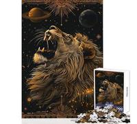 Teenager Jigsaw Puzzles 1000 Pieces Lion Tarot Card Hands-on Game A Work of Art Educational Toy Christmas Birthday Gifts (50X75cm)