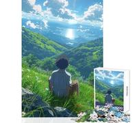 Teenager Jigsaw Puzzles 1000 Pieces Looking at The Horizon Jigsaw 1000 Piece Educational Games Art Work Gifts Presents for Women (50x75cm)