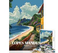 Teenager Jigsaw Puzzles 1000 Pieces Lopes Mendes Beach, Brazil Jigsaw 1000 Piece Educational Games Art Work Gifts Presents for Women (38x52cm)