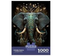 Teenager Jigsaw Puzzles 1000 Pieces Magic Elephant Adult Jigsaw Puzzle Hands-on Game A Work of Art Educational Challenge 38x26cm/1000pcs