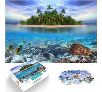 teenager Jigsaw Puzzles 1000 Pieces Maldives Asia Travel DIY Toys 50x75cm Educational Game for Birthday, Chrismas for and 14 Years old
