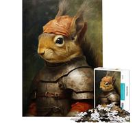 Teenager Jigsaw Puzzles 1000 Pieces Medieval Squirrel Fun Activities at Home Home Decoration Practical Game for Ages 14 And over (50x75cm)