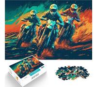 teenager Jigsaw Puzzles 1000 Pieces Motocross rider performing Analyse und Logik Künstlersammlung, Bildende Kunst52x38cm