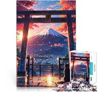 teenager Jigsaw Puzzles 1000 Pieces Mount Fuji at dawn Lernspiele Heimdekoration Tolle Geschenke und Spielzeuge75x50cm