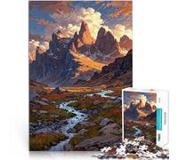 teenager Jigsaw Puzzles 1000 Pieces Mountain Stream Landscape Denkspiel Wanddekoration Einzigartige Geburtstags- und Weihnachtsgeschenke75x50cm