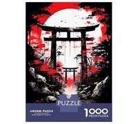 Teenager Jigsaw Puzzles 1000 Pieces Mystical Japanese Gate Jigsaw Puzzle Toy Wall Decor Improve Memory Gifts for Friends And Family 38x26cm/1000pcs