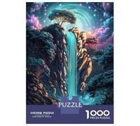 Teenager Jigsaw Puzzles 1000 Pieces Mystical Waterfall Adult Jigsaw Puzzle Relaxing Games Staycation Kill Time Challenging To Complete 70x50cm/1000pcs
