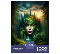 Teenager Jigsaw Puzzles 1000 Pieces Nature's Harmony Forest Fusion Art-2 Puzzles for Adults Fun Games Difficult Challenge Birthday Present, Gifts, 70x50cm/1000pcs