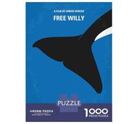 Teenager Jigsaw Puzzles 1000 Pieces No1359 My Free Willy Puzzle for Adults Toy Wall Decor Hand Speed Race Educational Challenge 38x26cm/1000pcs
