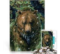 teenager Jigsaw Puzzles 1000 Pieces Odin bear Train your brain and hands 38x52cm Artists Collection, Fine Art for Age 14 Years Up