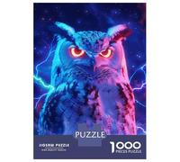Teenager Jigsaw Puzzles 1000 Pieces Owl Bird Space Animal Puzzle for Adults Toy Wall Decor Hand Speed Race Educational Challenge 70x50cm/1000pcs