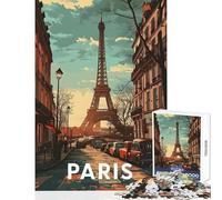 Teenager Jigsaw Puzzles 1000 Pieces Paris Eiffel Tower Impossible Game Difficult Challenge Educational Toy Difficult And Challenge (50x75cm)