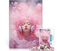 teenager Jigsaw Puzzles 1000 Pieces Pink Noise Bliss Train your brain and hands 26x38cm Birthday Gifts for Age 14