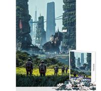 Teenager Jigsaw Puzzles 1000 Pieces Post-Apocalyptic City Exploration Hands-on Game A Work of Art Educational Toy Christmas Birthday Gifts (38X52cm)