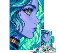 Teenager Jigsaw Puzzles 1000 Pieces Pretty Girl Help The Brain Exercise Home Art Decor Relax Games Suitable for People Aged 14 And Above (38x26cm)