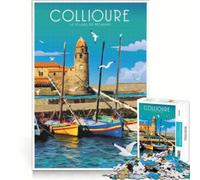 Teenager Jigsaw Puzzles 1000 Pieces Pyrénées Orientales, DIY Toys, Precision Cutting, with Fully Interlocking Randomly Shaped Pieces 50x75cm