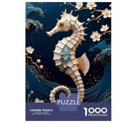 Teenager Jigsaw Puzzles 1000 Pieces Seahorse Kintsugi Art Puzzle for Adults Relaxing Games Birthday Present Gifts for Friends And Family 38x26cm/1000pcs