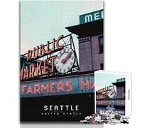 Teenager Jigsaw Puzzles 1000 Pieces Seattle Educational Family Game Improve Memory Secret Santa Gifts Size 50x75cm