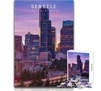 Teenager Jigsaw Puzzles 1000 Pieces Seattle Educational Family Game Improve Memory Secret Santa Gifts Size 38x52cm