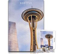 Teenager Jigsaw Puzzles 1000 Pieces Seattle Educational Family Game Improve Memory Secret Santa Gifts Size 38x26cm