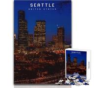 Teenager Jigsaw Puzzles 1000 Pieces Seattle Educational Family Game Improve Memory Secret Santa Gifts Size 38x52cm