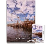Teenager Jigsaw Puzzles 1000 Pieces Seattle Educational Family Game Improve Memory Secret Santa Gifts Size 50x75cm