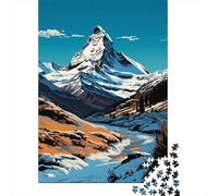 Teenager Jigsaw Puzzles 1000 Pieces Snow-Capped Mountain Landscape-2 Puzzle for Adults Relaxing Games Birthday Present Gifts for Friends And Family 70x50cm/1000pcs