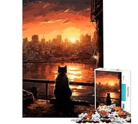 Teenager Jigsaw Puzzles 1000 Pieces Sunset Reflections Brain Teaser Game Toy Intellectual Game Great Gifts for Games Wall Art (Size 38x26cm)