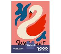 Teenager Jigsaw Puzzles 1000 Pieces Swan Lake Ballet Teenager Puzzles Relaxing Games Presents for Women Gifts for Friends And Family 52x38cm/1000pcs