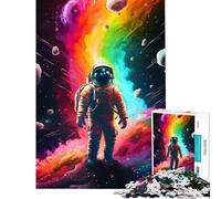 Teenager Jigsaw Puzzles 1000 Pieces The Rainbow Astronaut Educational Games Challenging Game Toys Secret Santa Gifts But Fun And Humorous (Size 38x52cm)