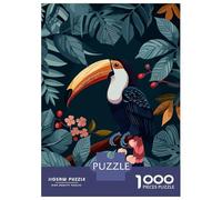 Teenager Jigsaw Puzzles 1000 Pieces Toucan in Tropical Jungle Puzzle for Adults Toy Wall Decor Hand Speed Race Educational Challenge 70x50cm/1000pcs